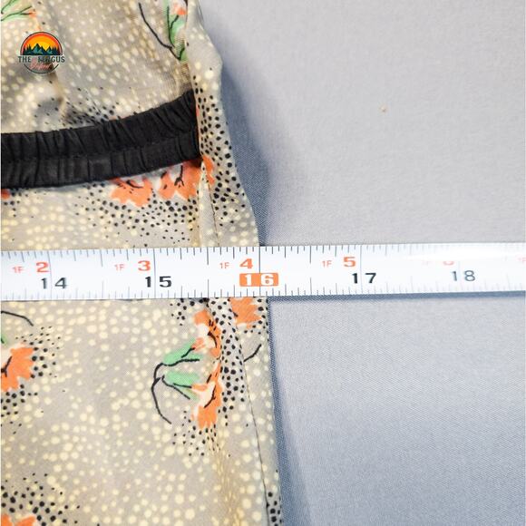 Kimchi Blue Babydoll Slip Dress Beige Red Floral Y2K Style Women's Size Medium - Picture 7 of 9